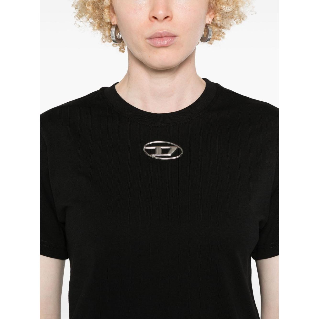 Diesel T-shirts and Polos Black Topwear Diesel Light Gray