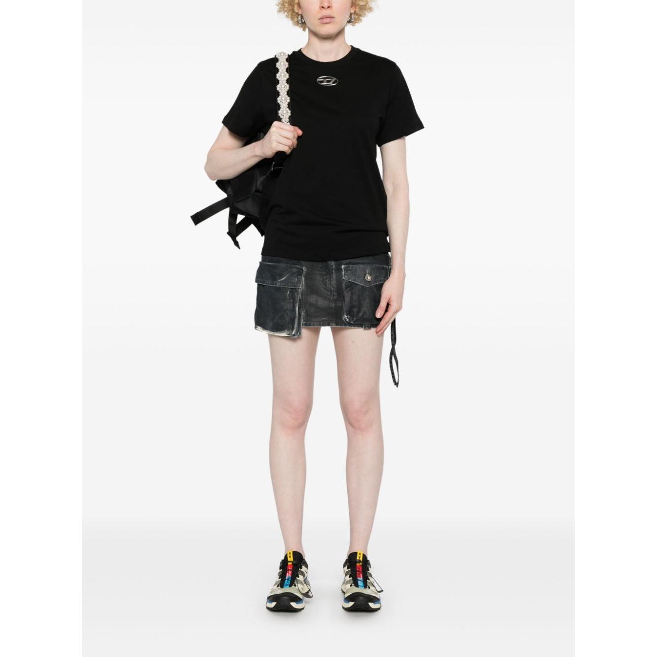 Diesel T-shirts and Polos Black Topwear Diesel White Smoke