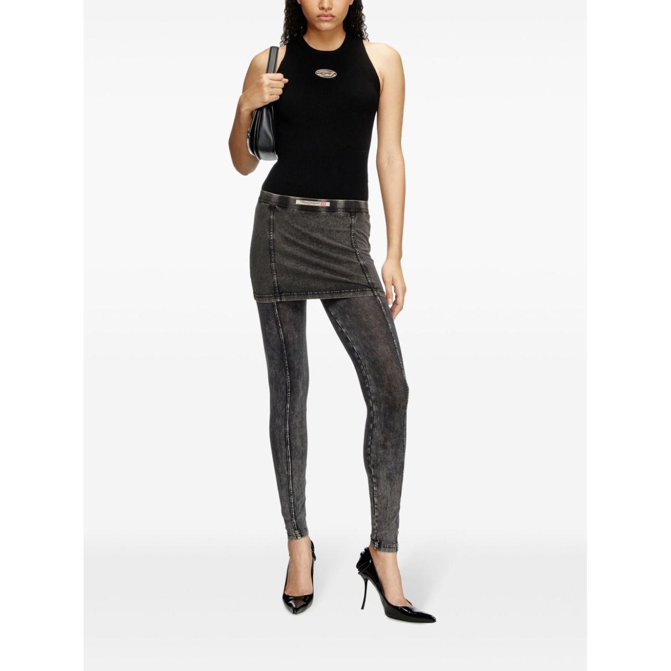 Diesel Top Black Topwear Diesel White Smoke