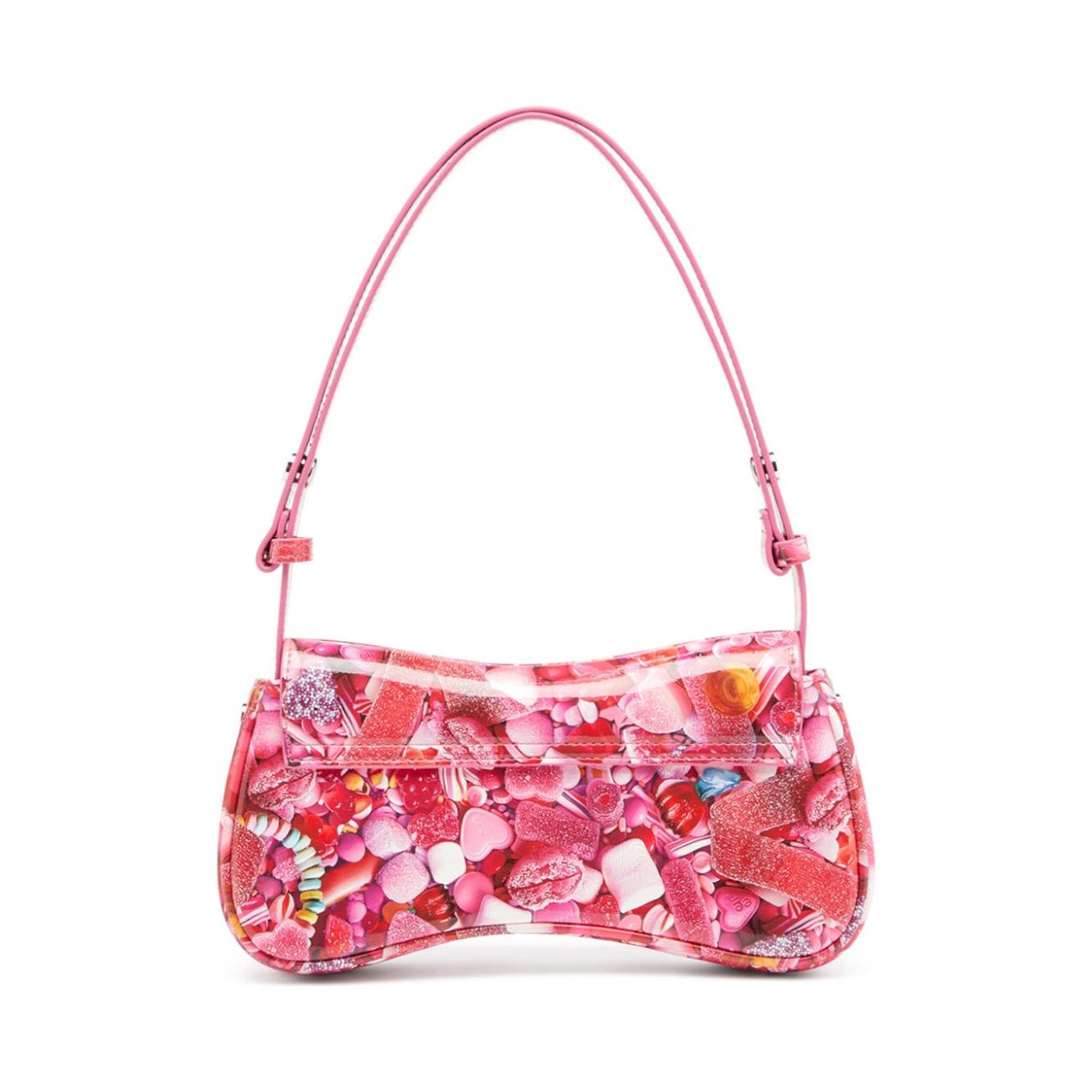 Diesel Play-Glossy clutch with print Clutches Diesel Pale Violet Red