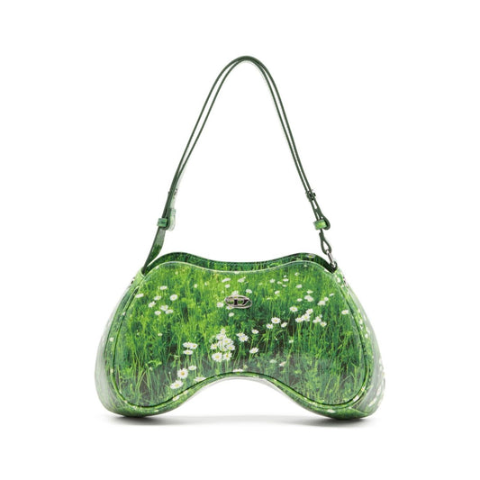 Diesel Play-Glossy shoulder bag with print Shoulder