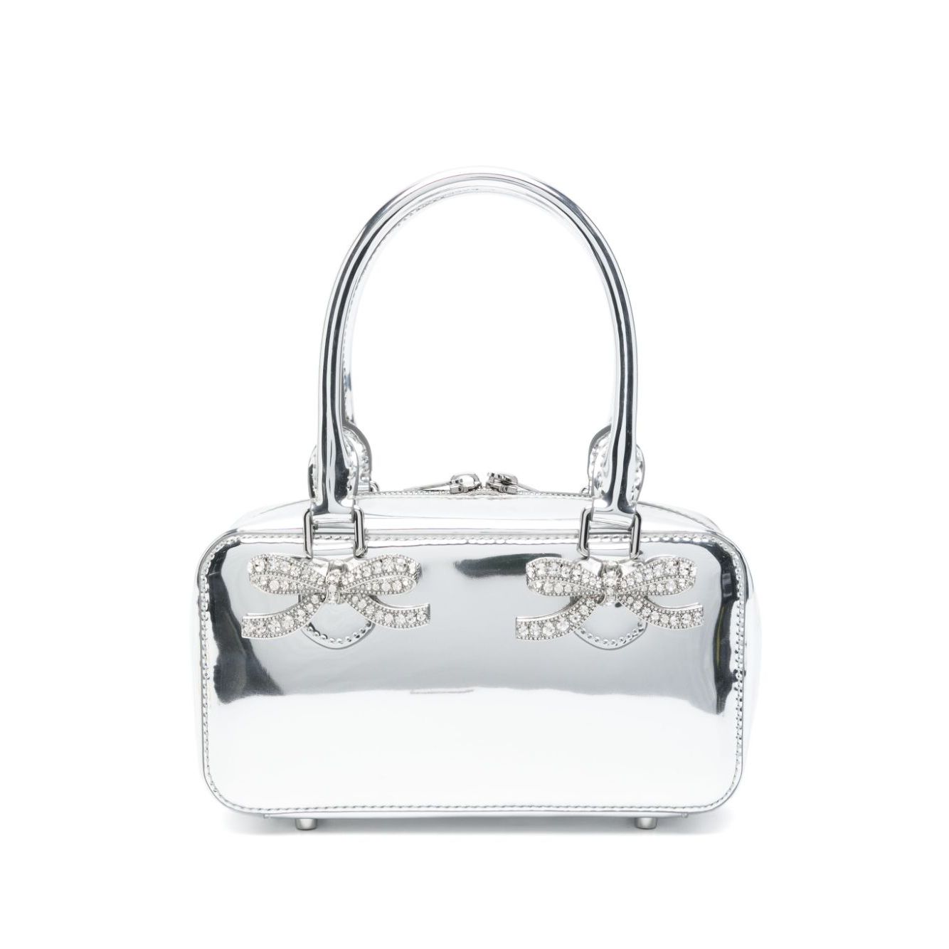 Self-Portrait mini leather tote bag Clutches