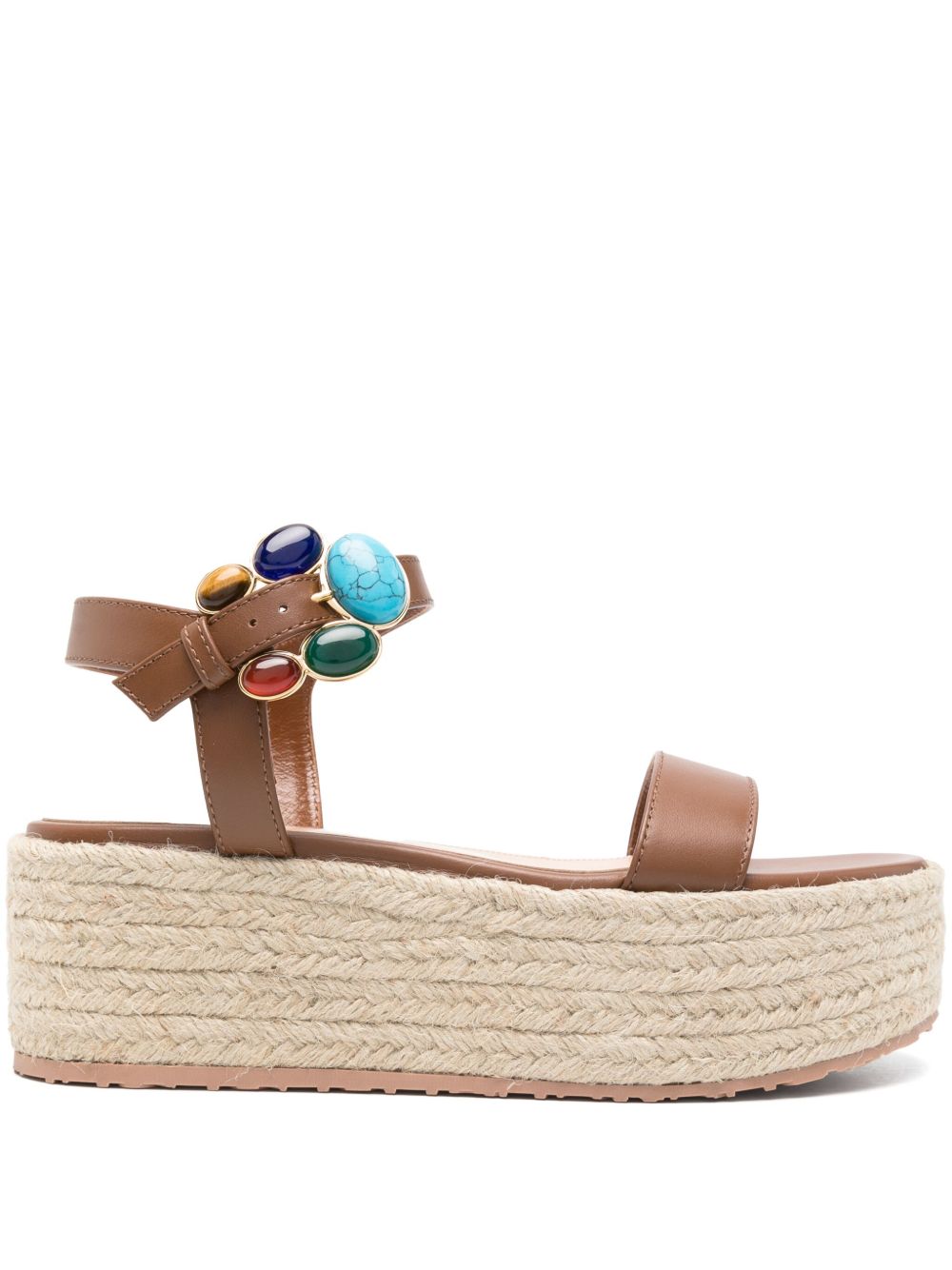 Gianvito Rossi Sandals Leather Brown Sandals Gianvito Rossi Gray