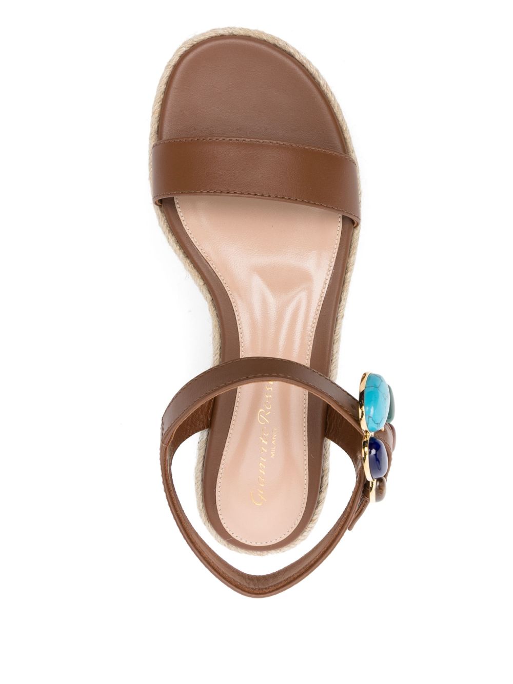 Gianvito Rossi Sandals Leather Brown Sandals Gianvito Rossi Dim Gray