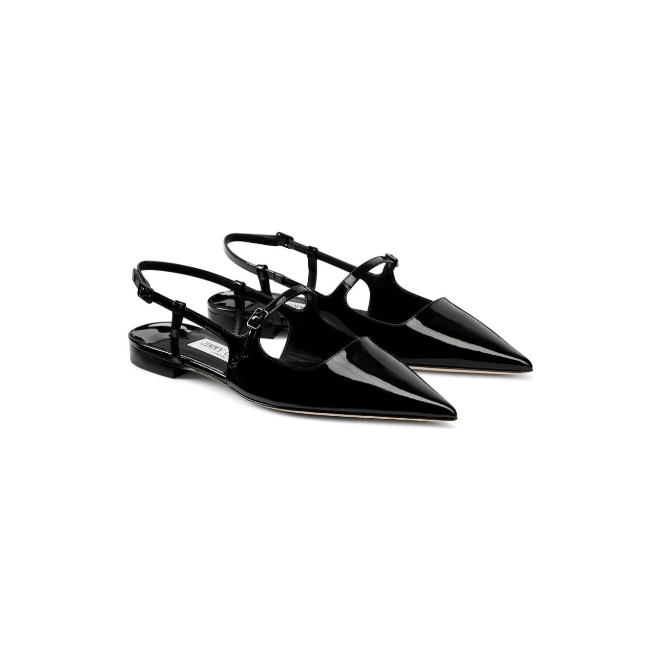 Jimmy Choo Didi Flat Patent Leather Low Shoes