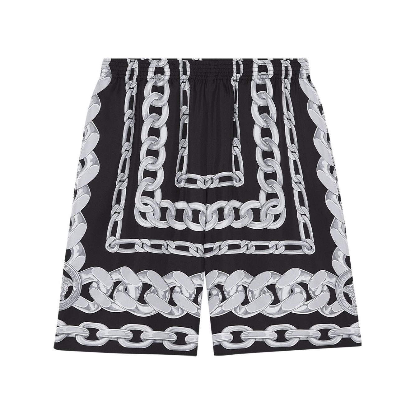 Versace Medusa Chains Silk Shorts Short trousers