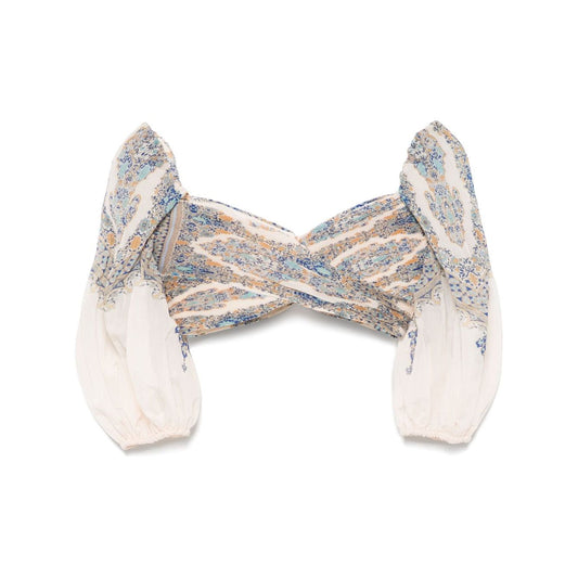 Zimmermann Zimmerman pleated design top Topwear