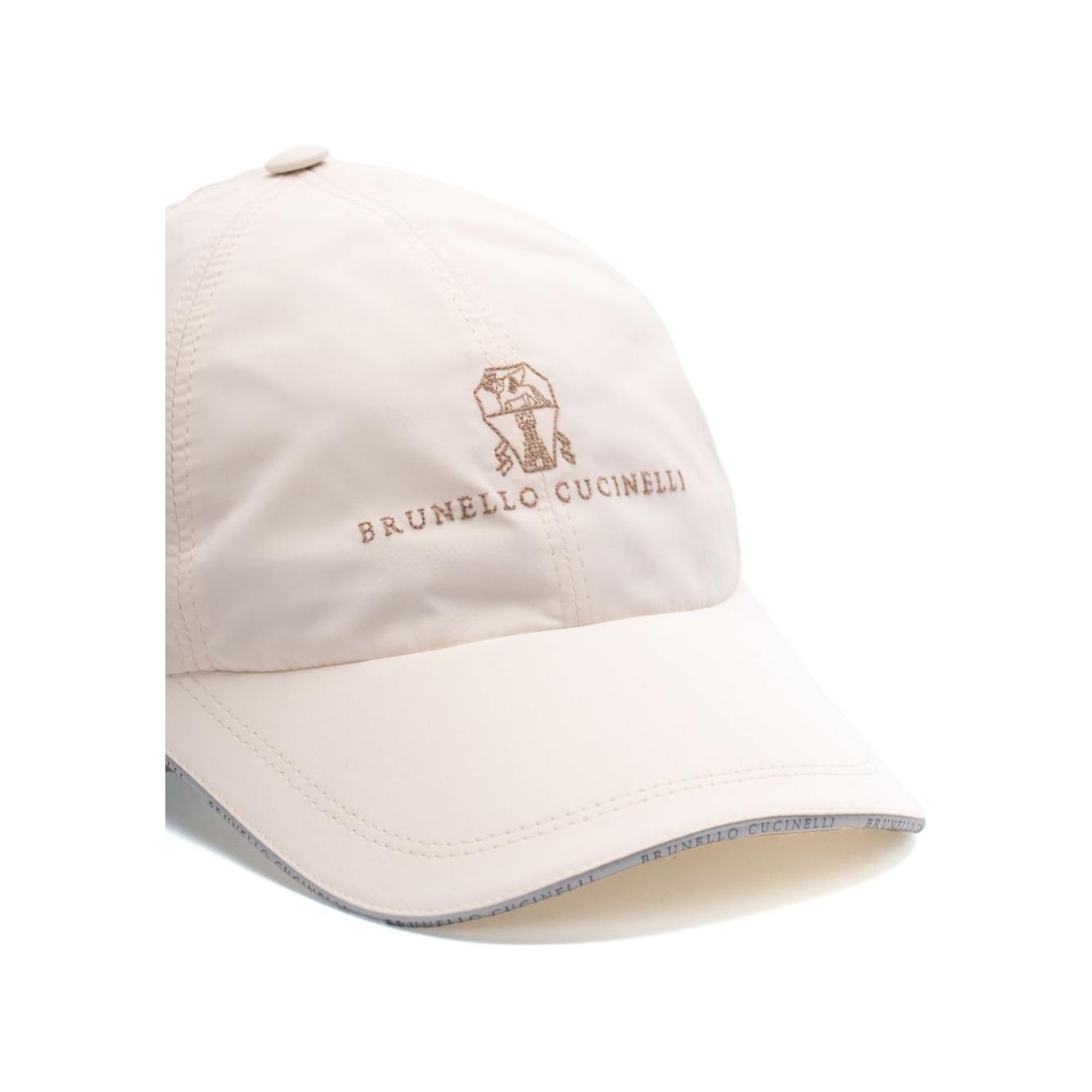 Brunello Cucinelli Hats White Scarves Hats & Gloves Brunello Cucinelli Light Gray