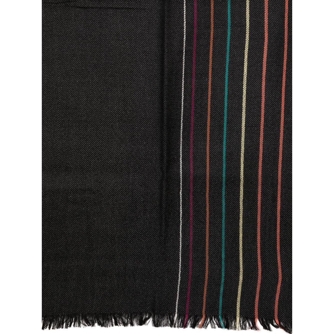 Paul Smith Scarfs Black Scarves Hats & Gloves Paul Smith Black