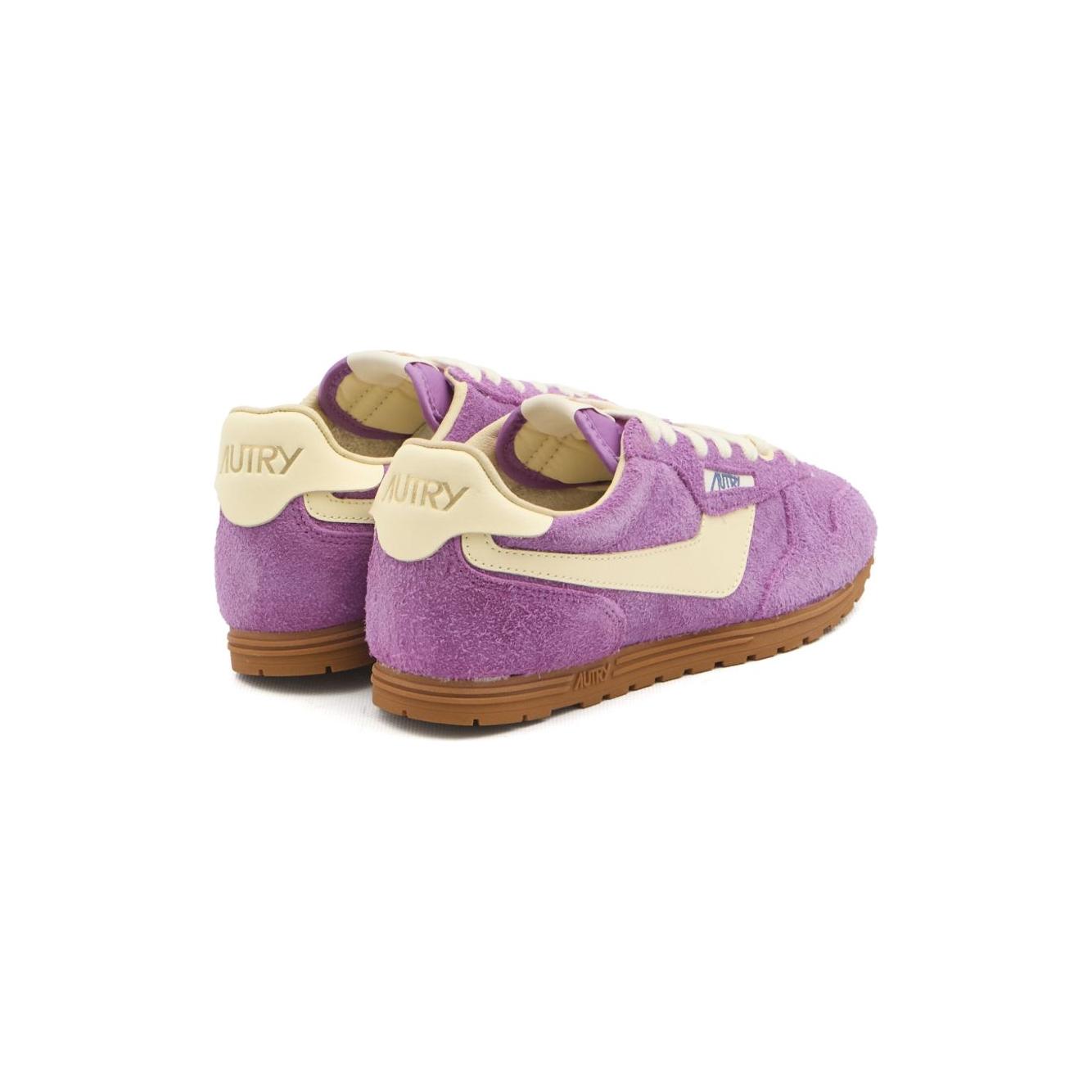 Autry Windspin in suede & Leather Sneakers Autry Rosy Brown