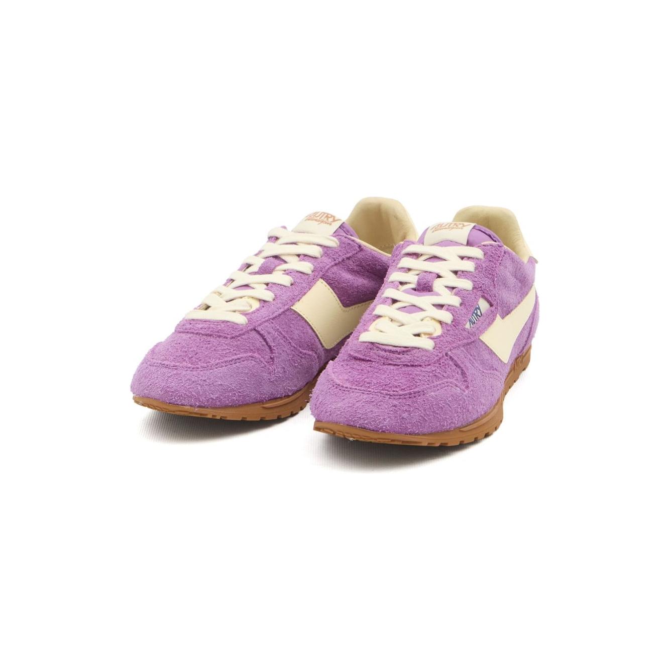 Autry Windspin in suede & Leather Sneakers Autry Rosy Brown