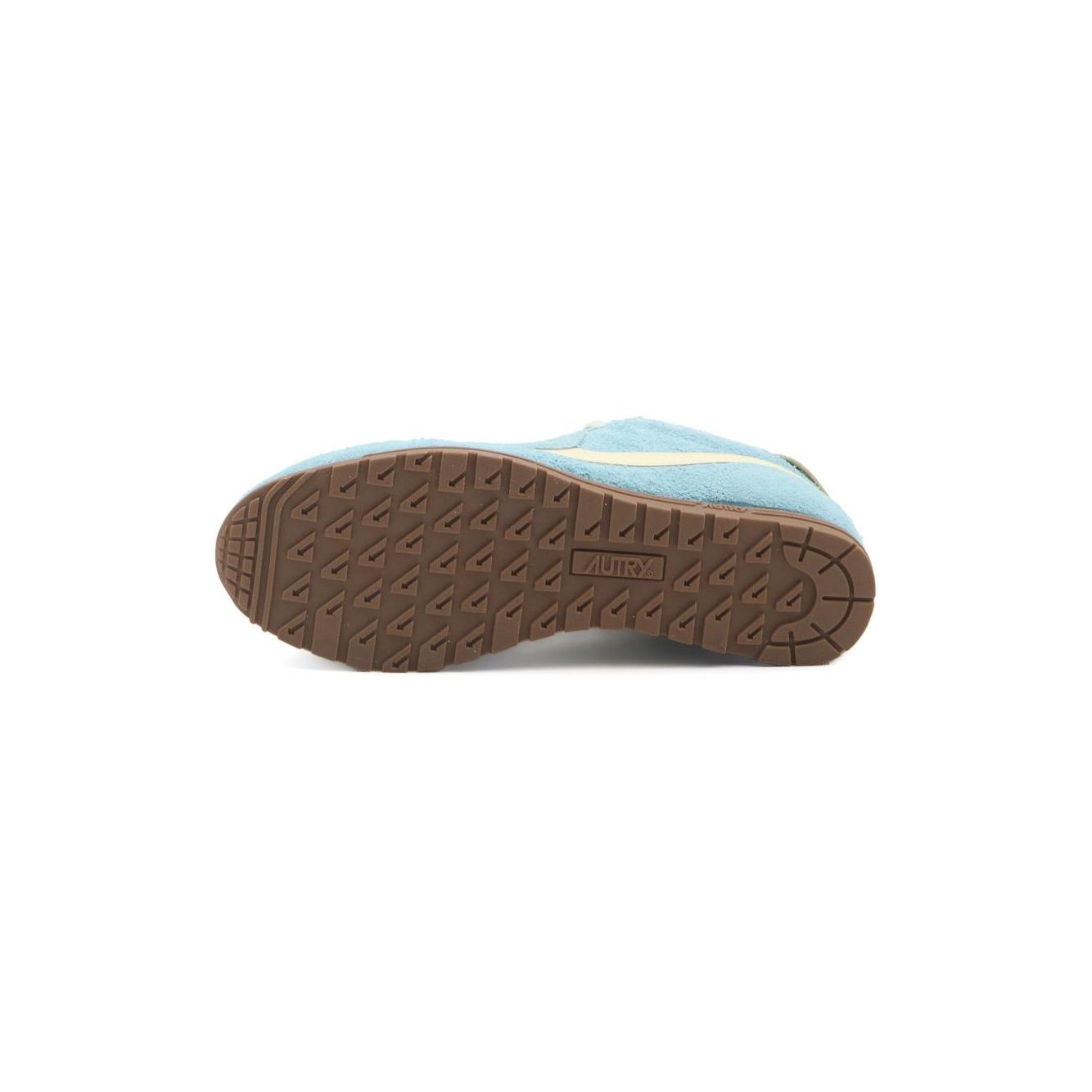 Autry Windspin in suede & Leather Sneakers Autry Dark Olive Green
