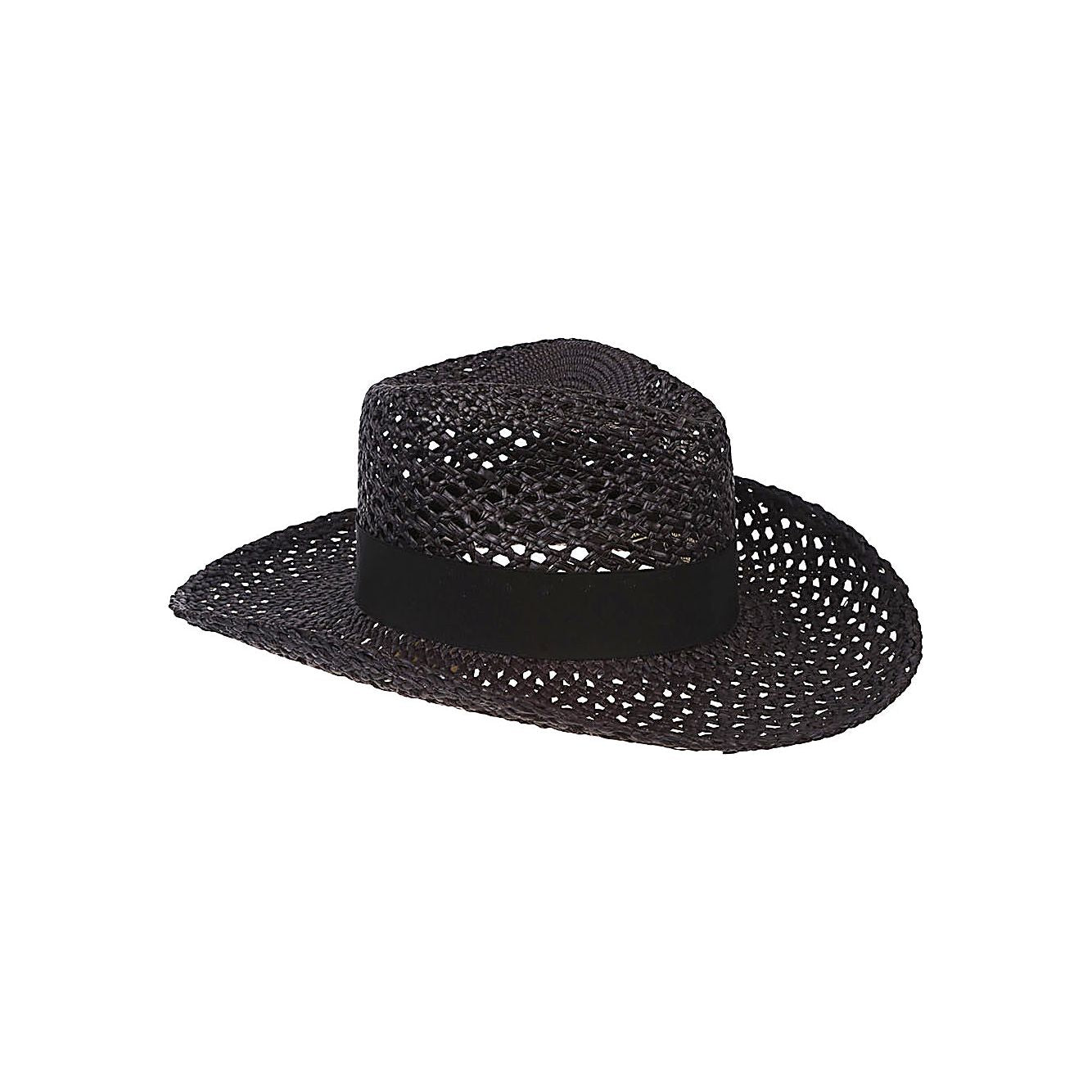 Borsalino Hats Black Scarves Hats & Gloves Borsalino Black