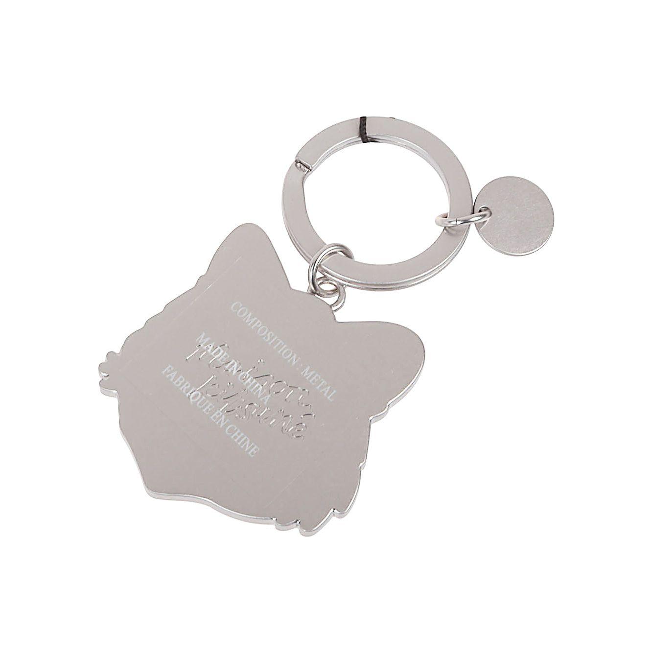 MAISON KITSUNE' Keychains Blue Small Leather Goods Maison Kitsune Gray