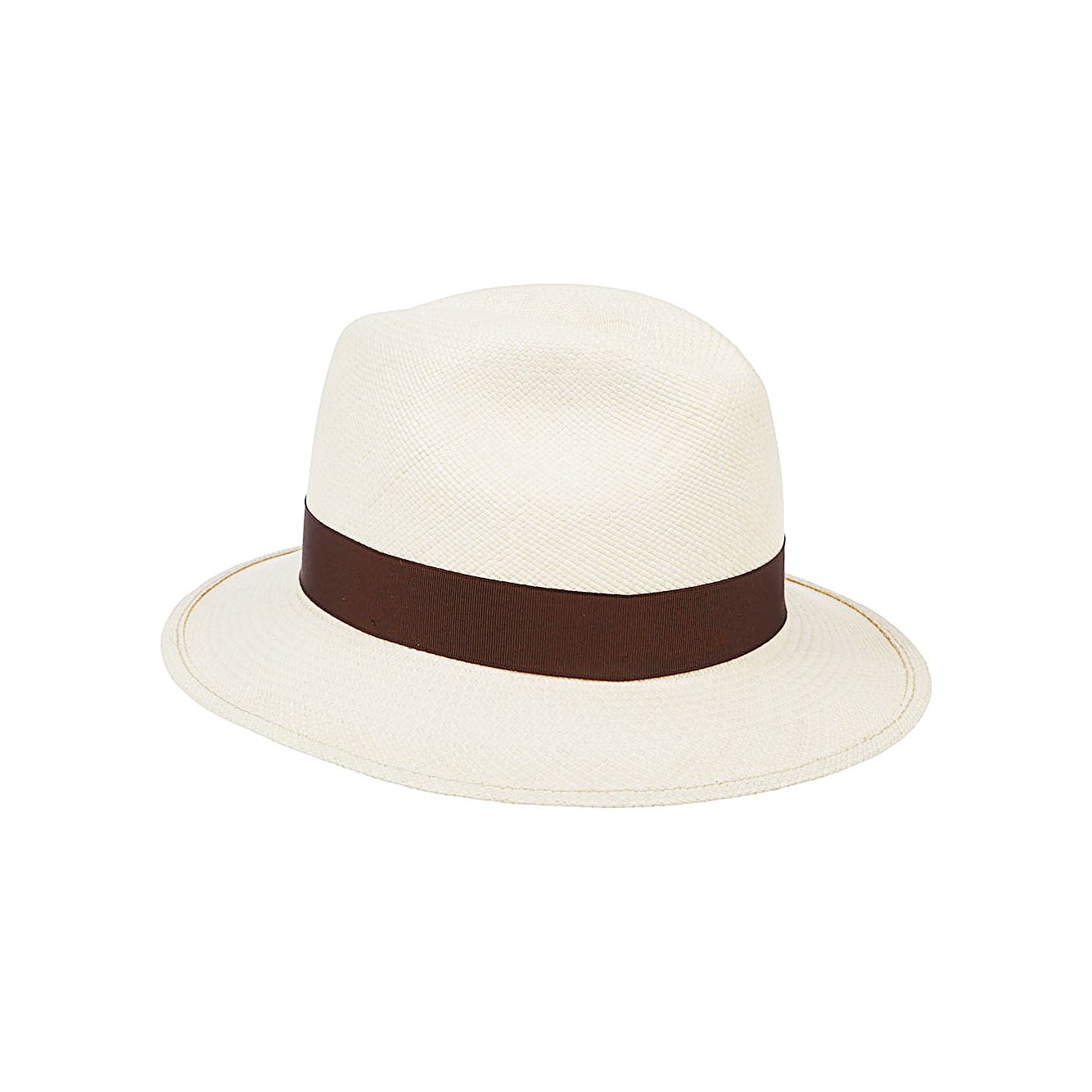 Borsalino Hats Brown Scarves Hats & Gloves Borsalino Antique White
