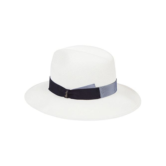 Borsalino Hats White Scarves Hats & Gloves Borsalino White Smoke