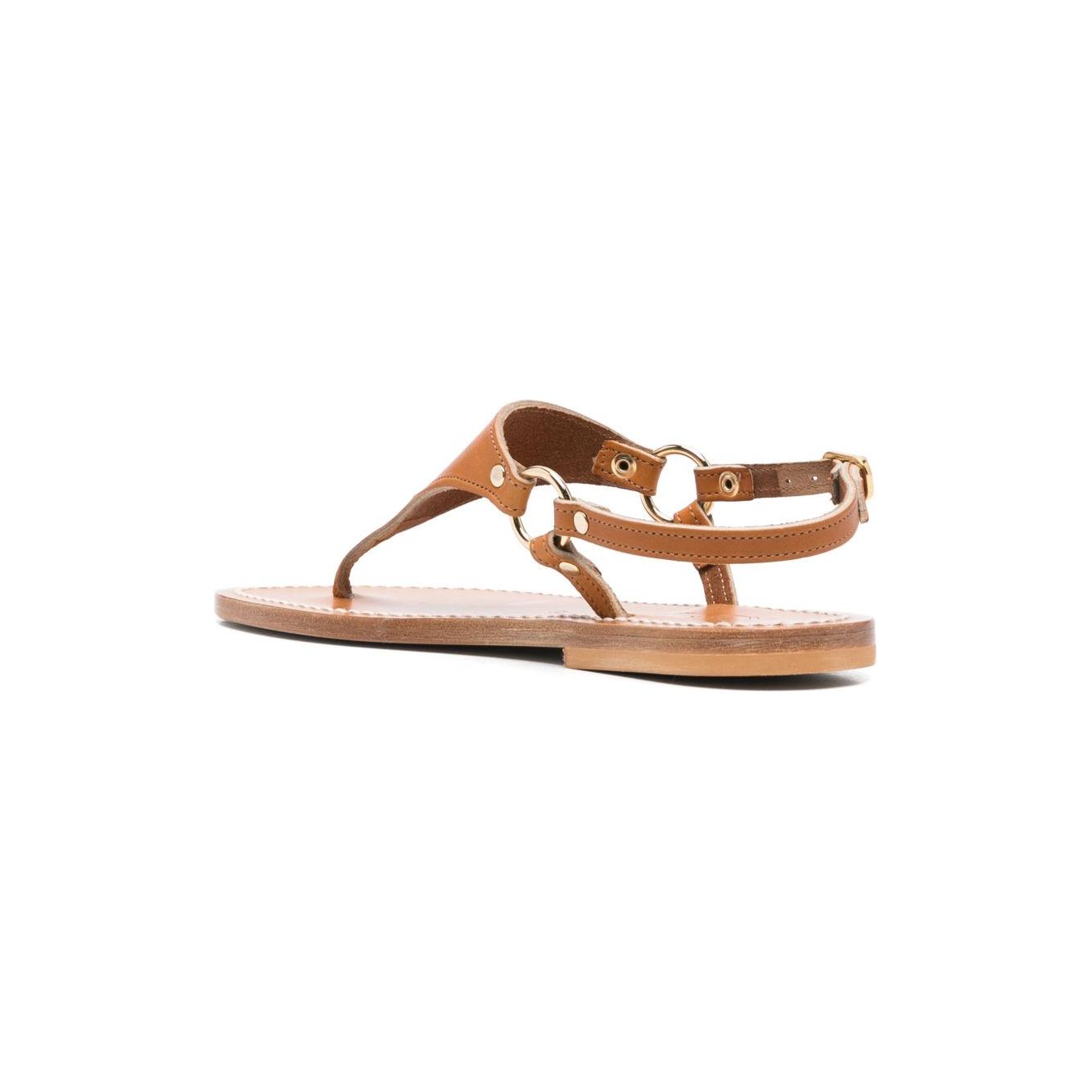 K Jacques St Tropez Sandals Leather Brown Sandals K Jacques St Tropez Rosy Brown