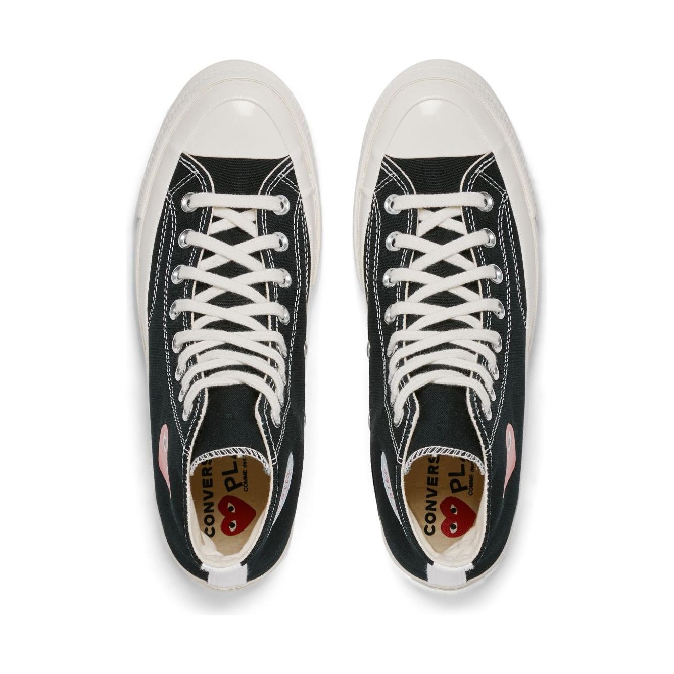 Comme Des Garcons Play Single Heart Chuck 70 Sneakers Comme Des Garcons Light Gray