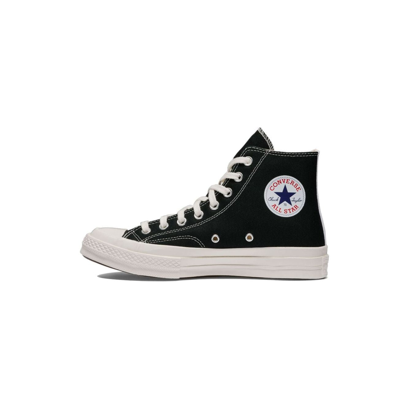 Comme Des Garcons Play Single Heart Chuck 70 Sneakers Comme Des Garcons Black