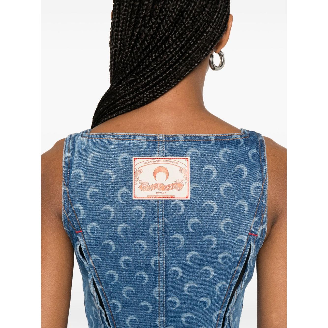 MARINE SERRE Top Clear Blue