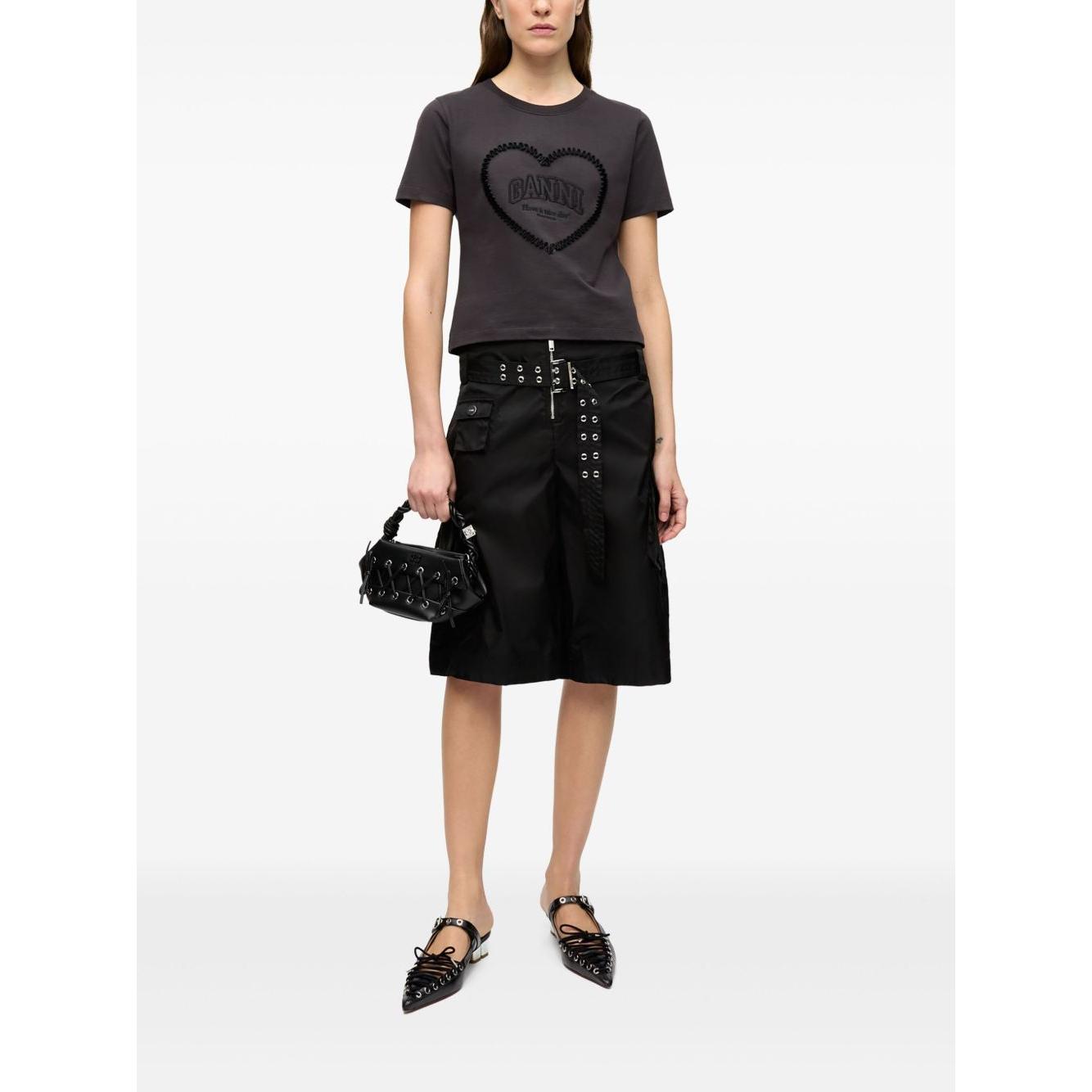 GANNI Shorts Black
