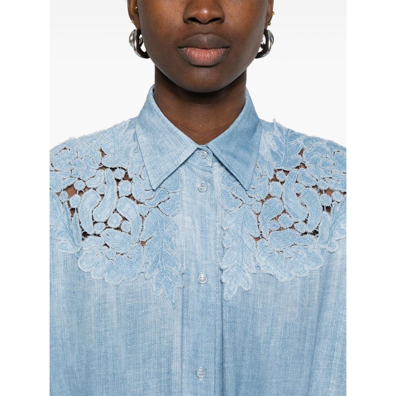 Ermanno Scervino Shirts Clear Blue