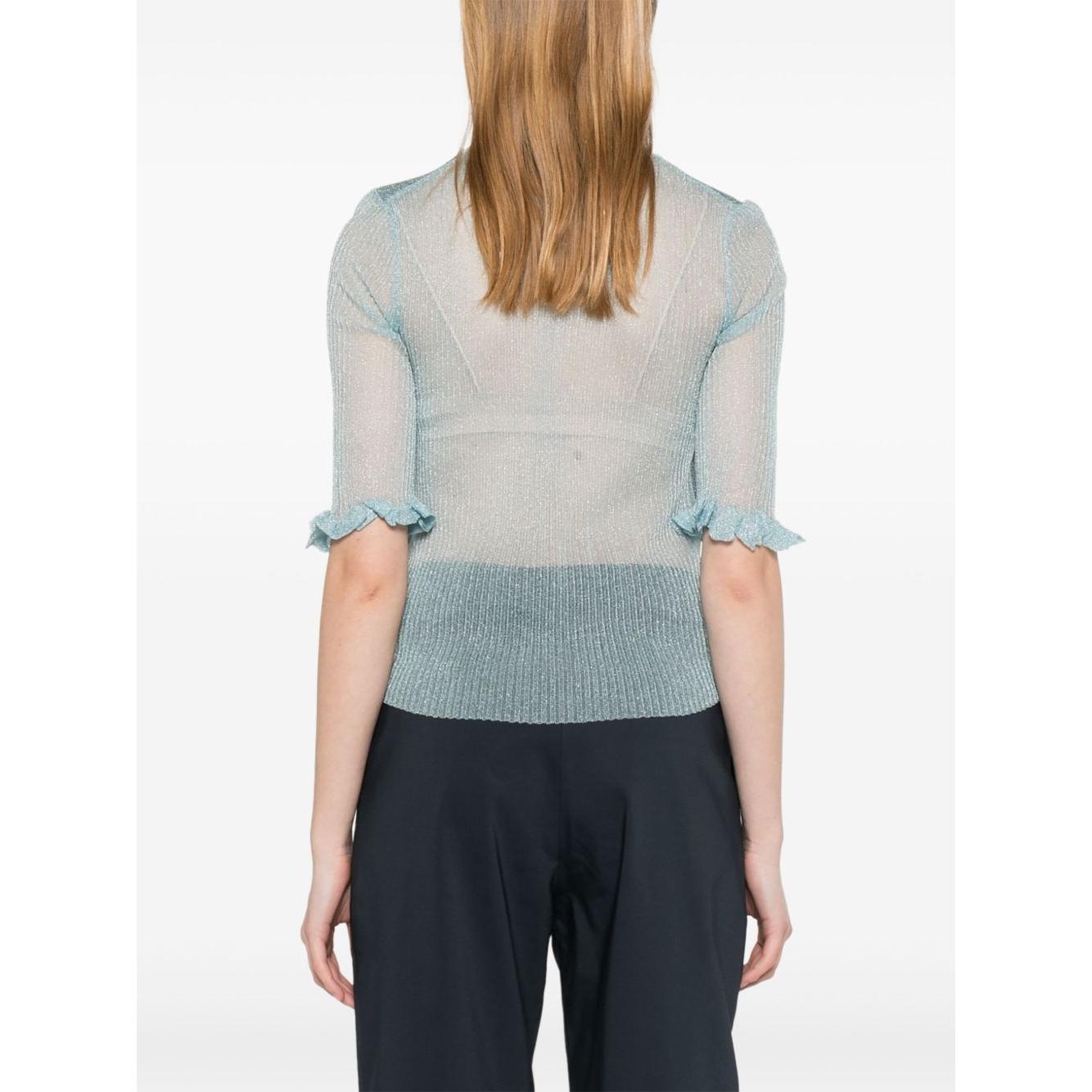 GANNI Sweaters Clear Blue