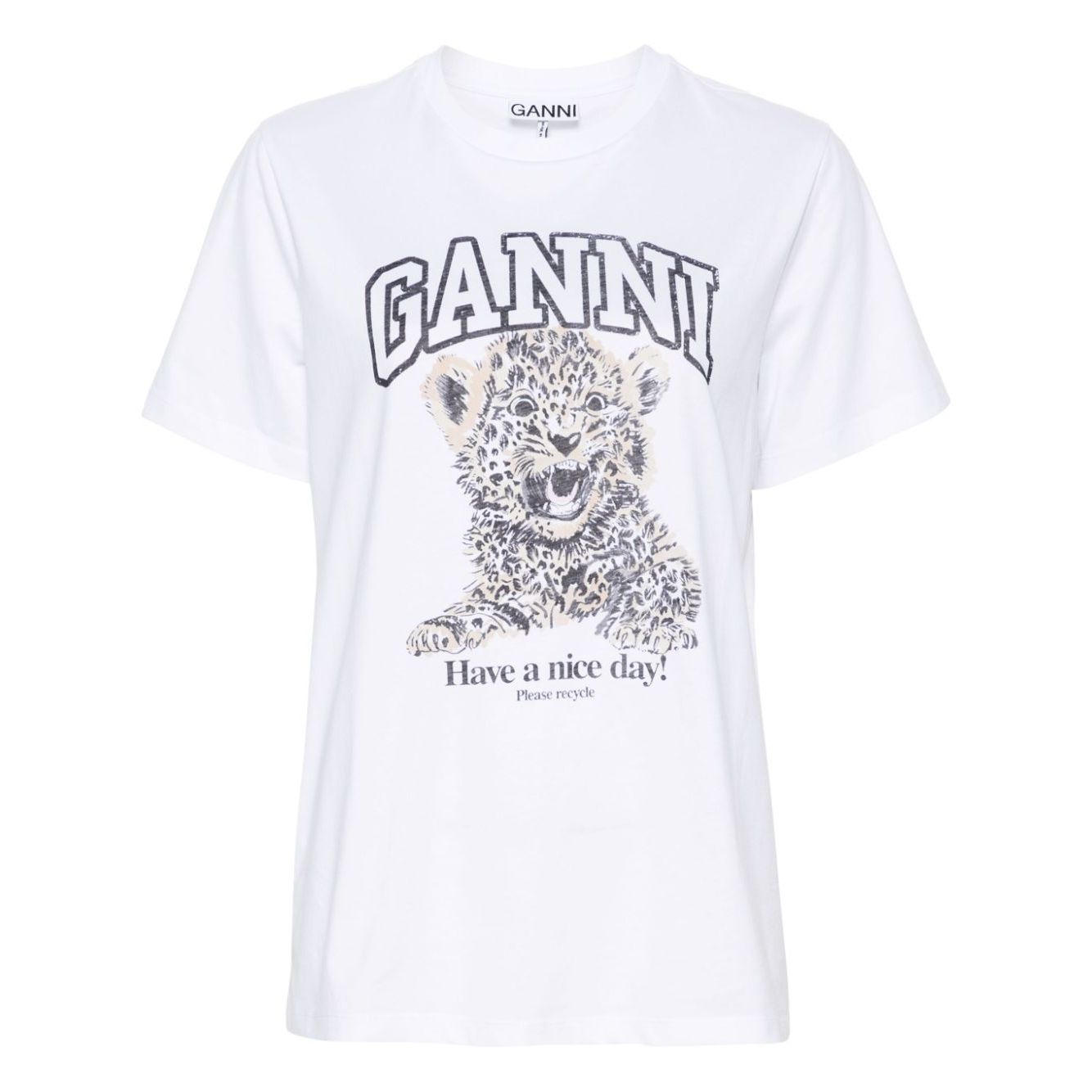 GANNI T-shirts and Polos White Topwear