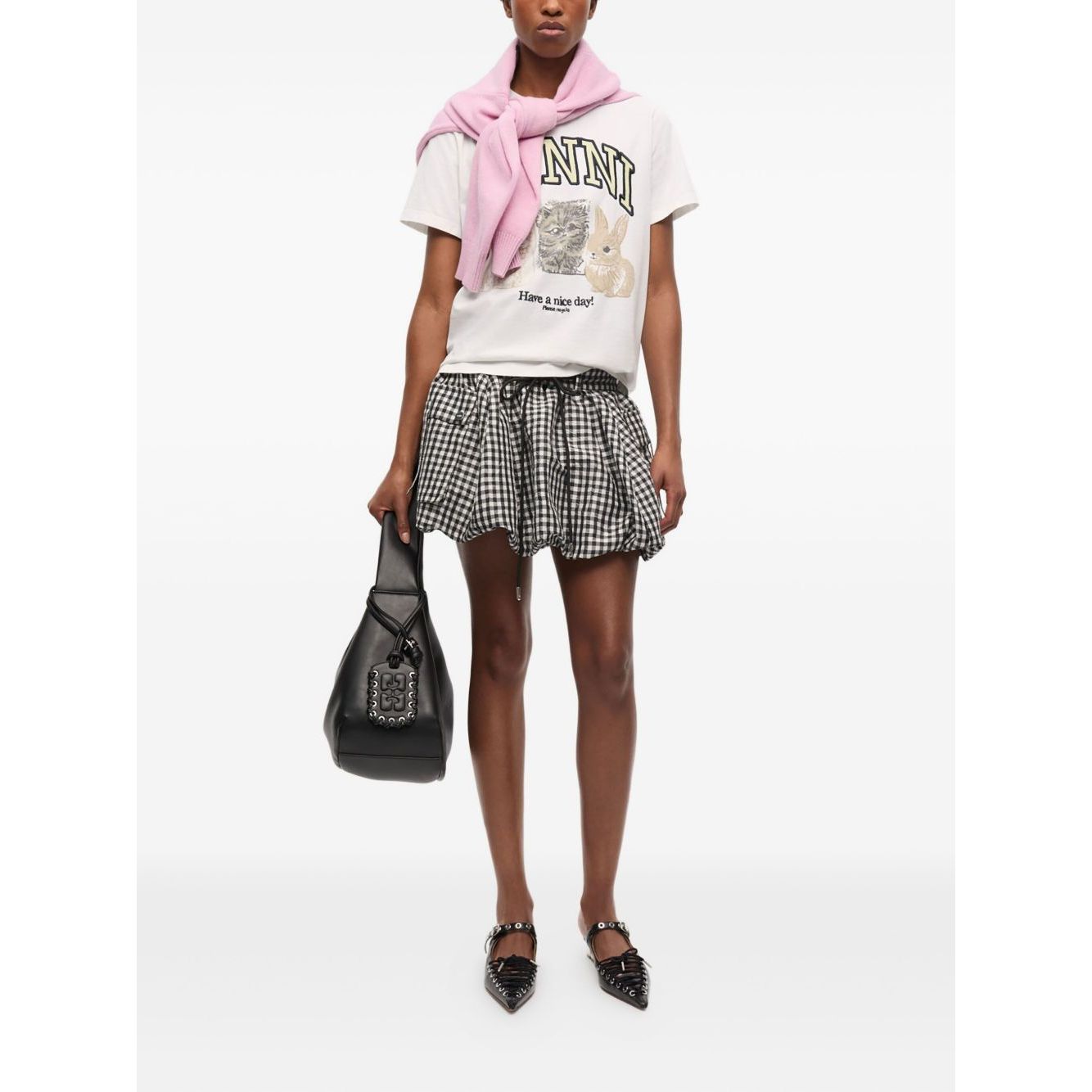 GANNI T-shirts and Polos White Topwear