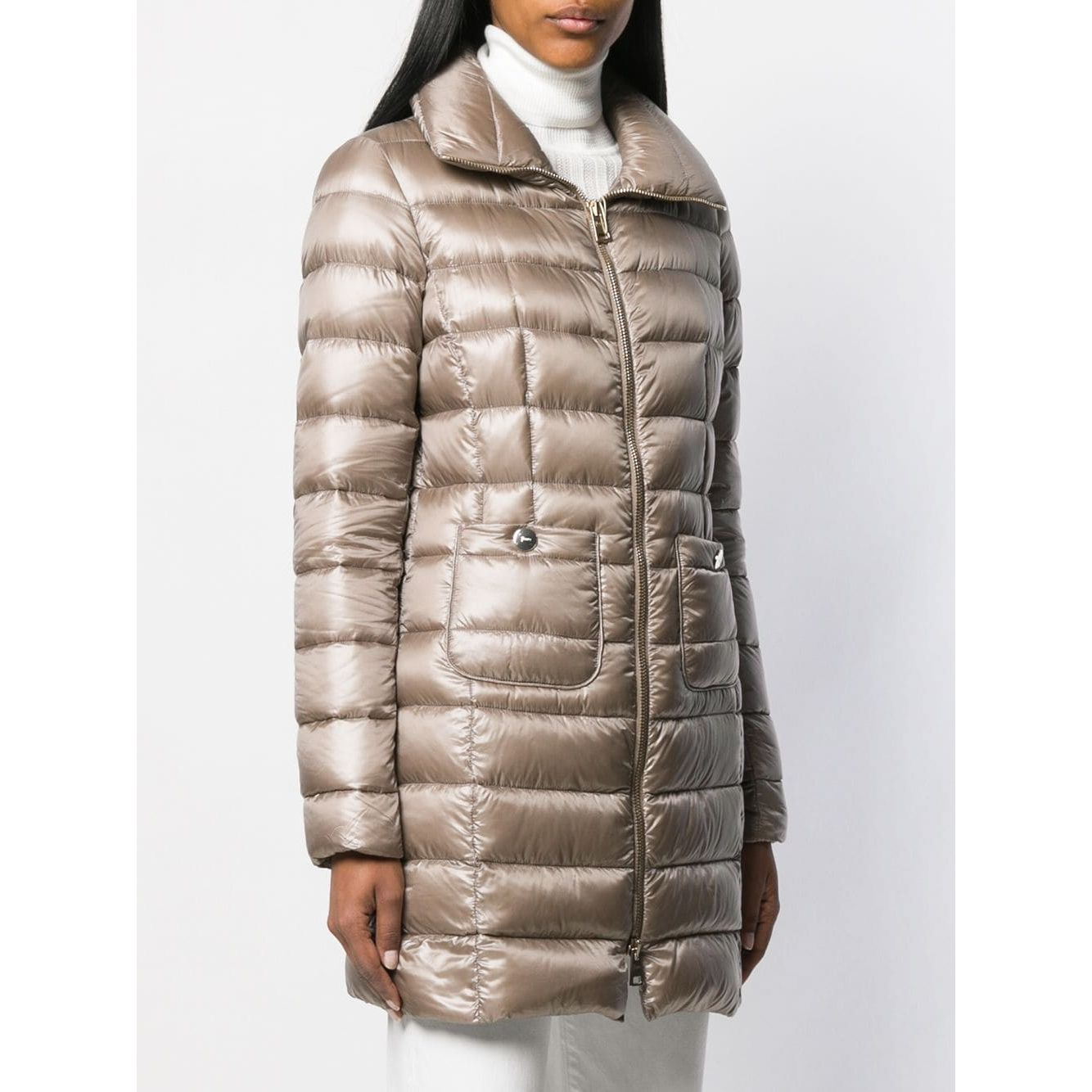 Herno Coats Dove Grey Jackets