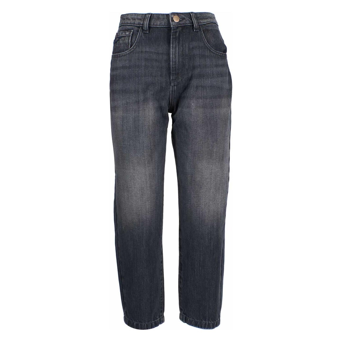 Yes Zee Black Cotton Women's High-Waisted Jean Yes Zee Dark Slate Gray