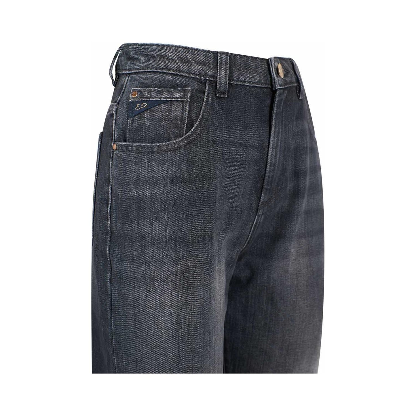 Yes Zee Black Cotton Women's High-Waisted Jean Yes Zee Dark Slate Gray