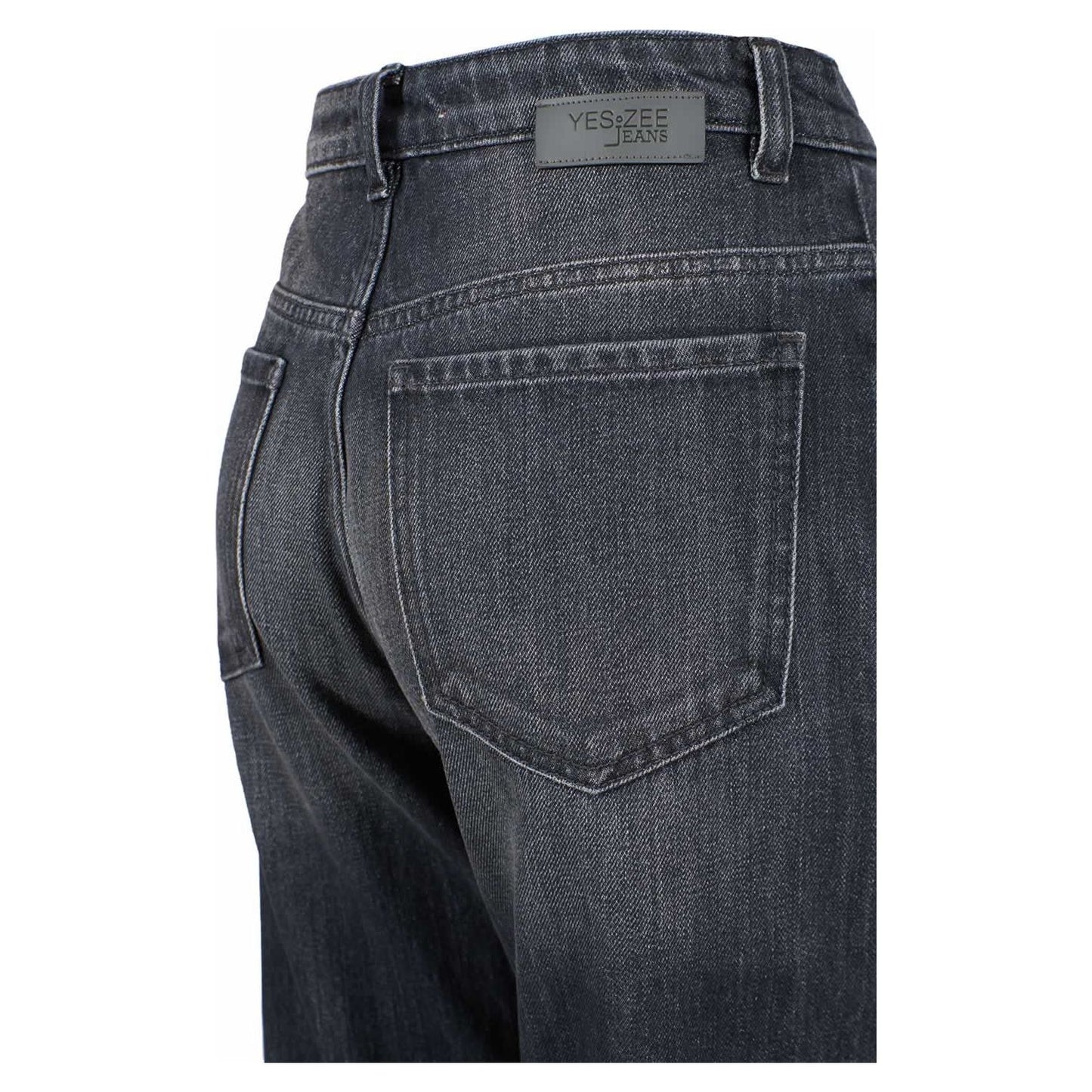 Yes Zee Black Cotton Women's High-Waisted Jean Yes Zee Dark Slate Gray