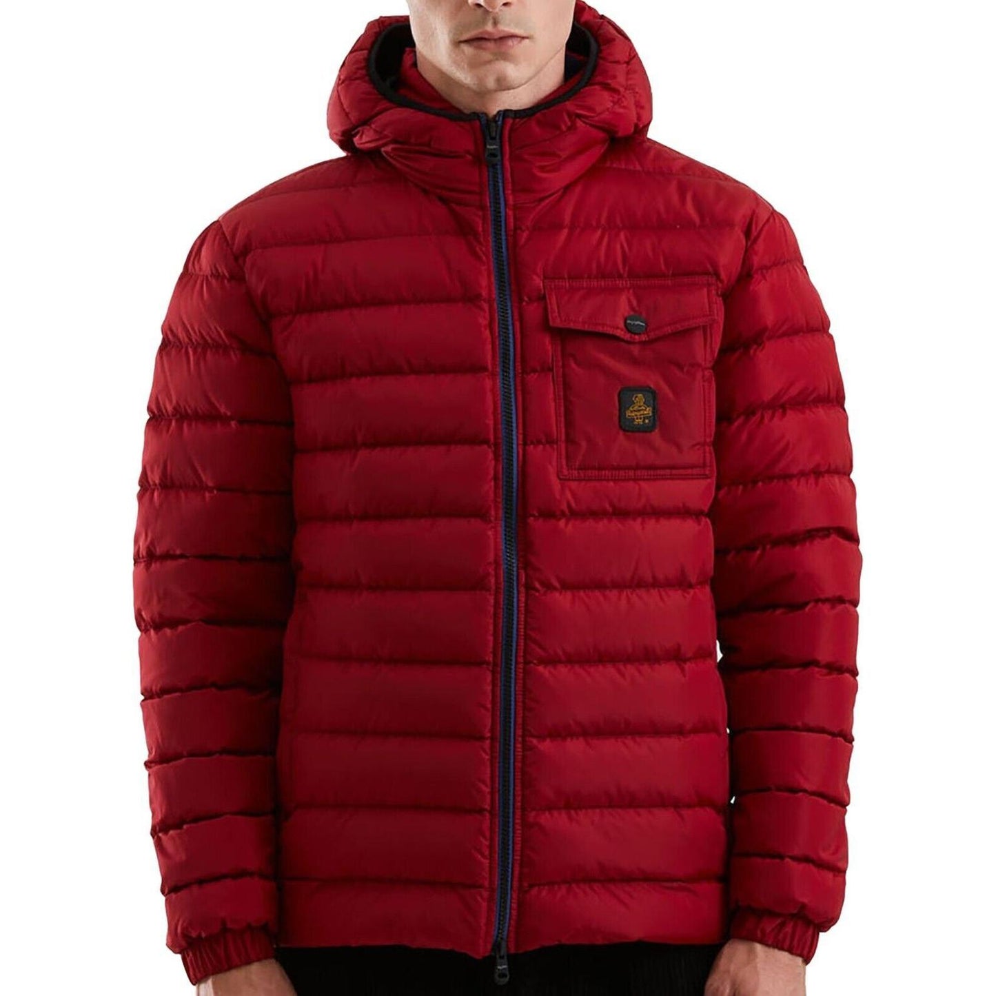 Refrigiwear Red Nylon Men Jacket Refrigiwear Dark Red