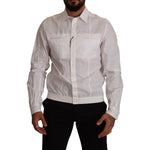 Dolce & Gabbana White Cotton Button Down Men Collared Shirt KOS1983 - 41