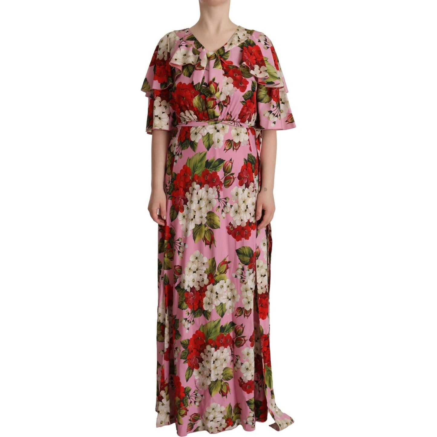 Dolce & Gabbana Enchanting Floral Silk Maxi Dress Dolce & Gabbana Sienna