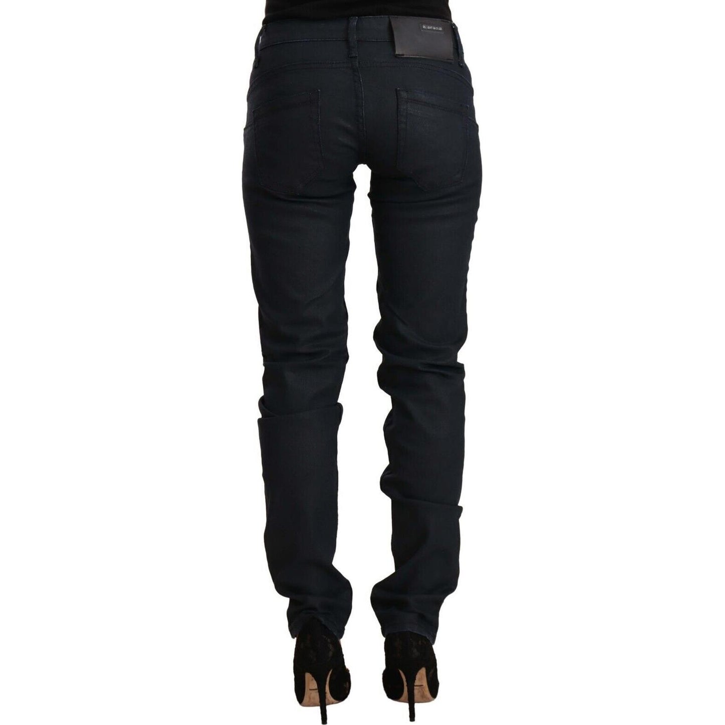 Acht Chic Low Waist Skinny Black Denim Acht Black