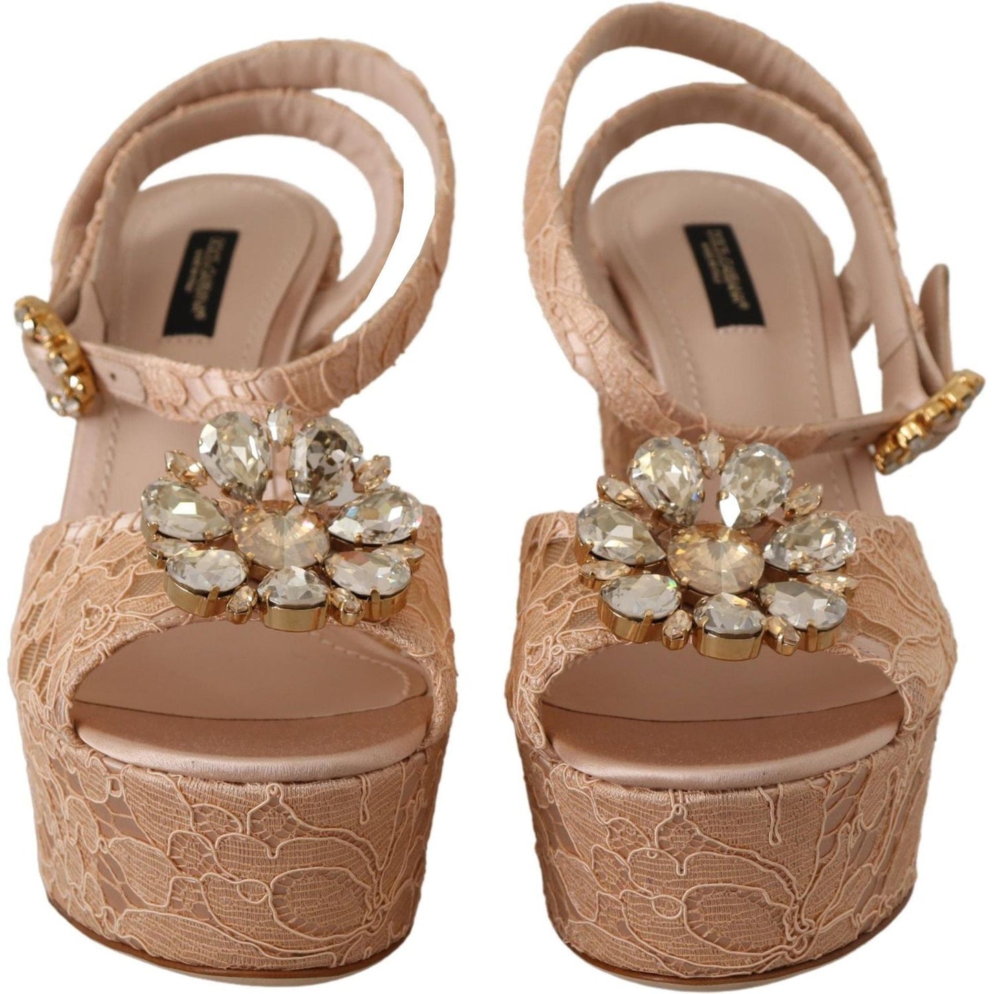 Dolce & Gabbana Elegant Pink Platform Heels Dolce & Gabbana Rosy Brown