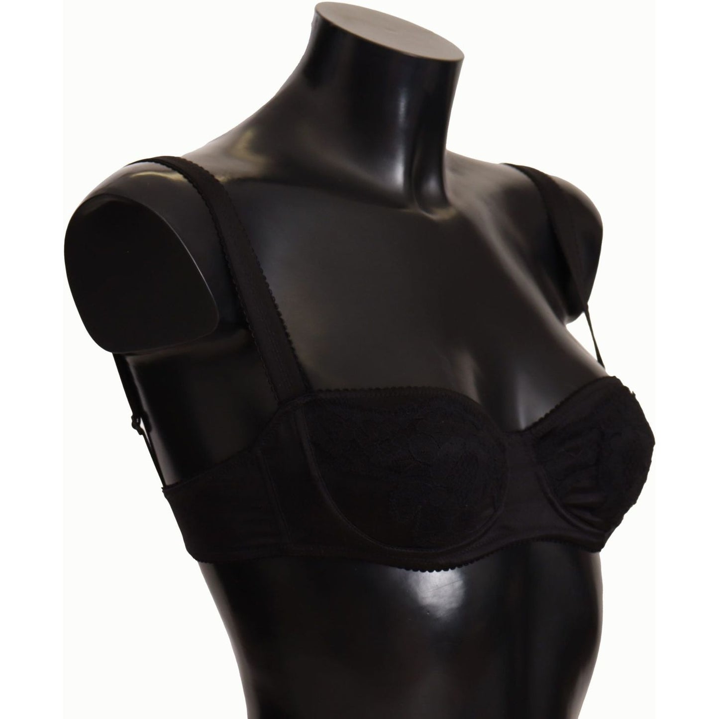 Dolce & Gabbana Sultry Silk Balconette Bra Dolce & Gabbana Black