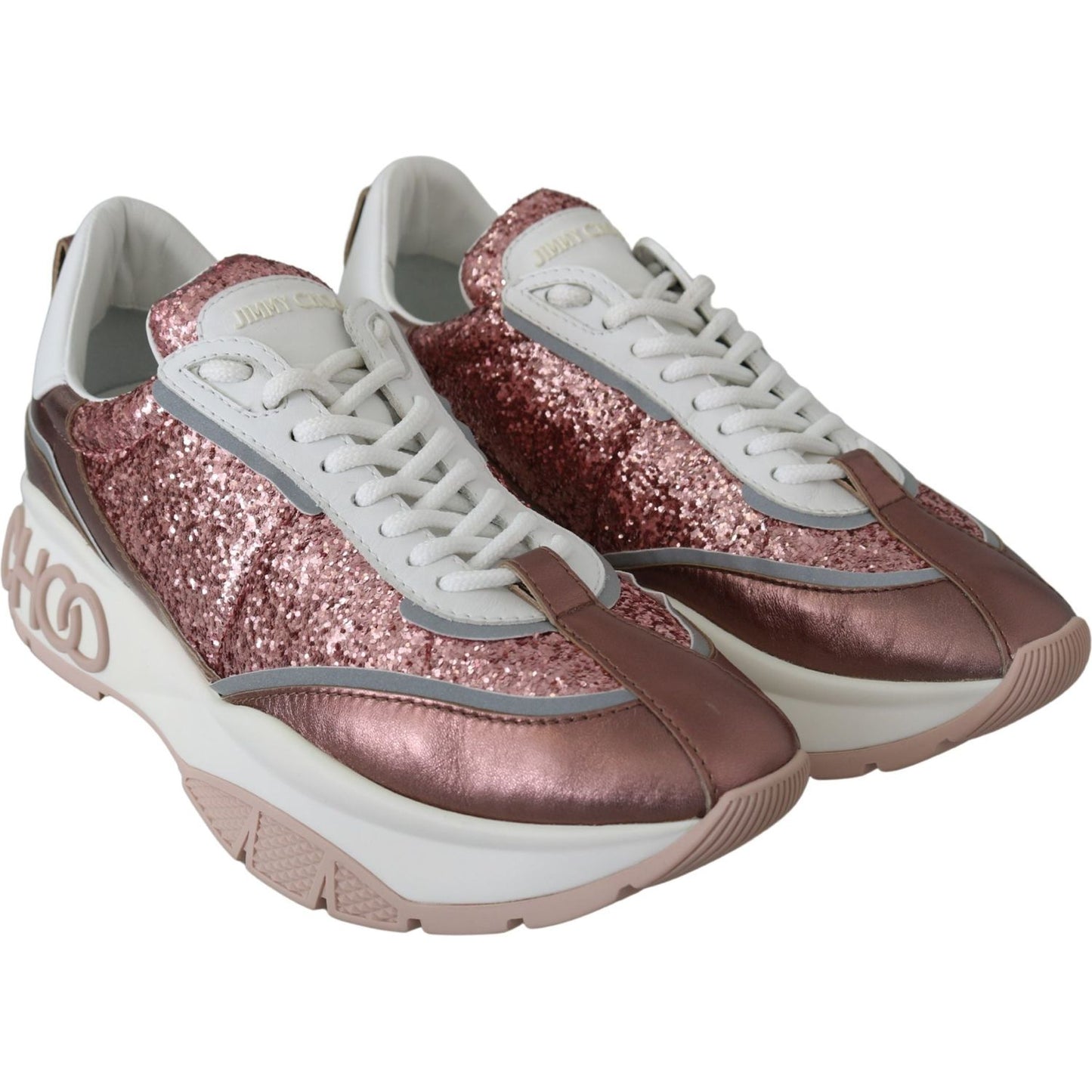 Jimmy Choo Candyfloss Glitter Sneaker Euphoria Jimmy Choo Dark Gray