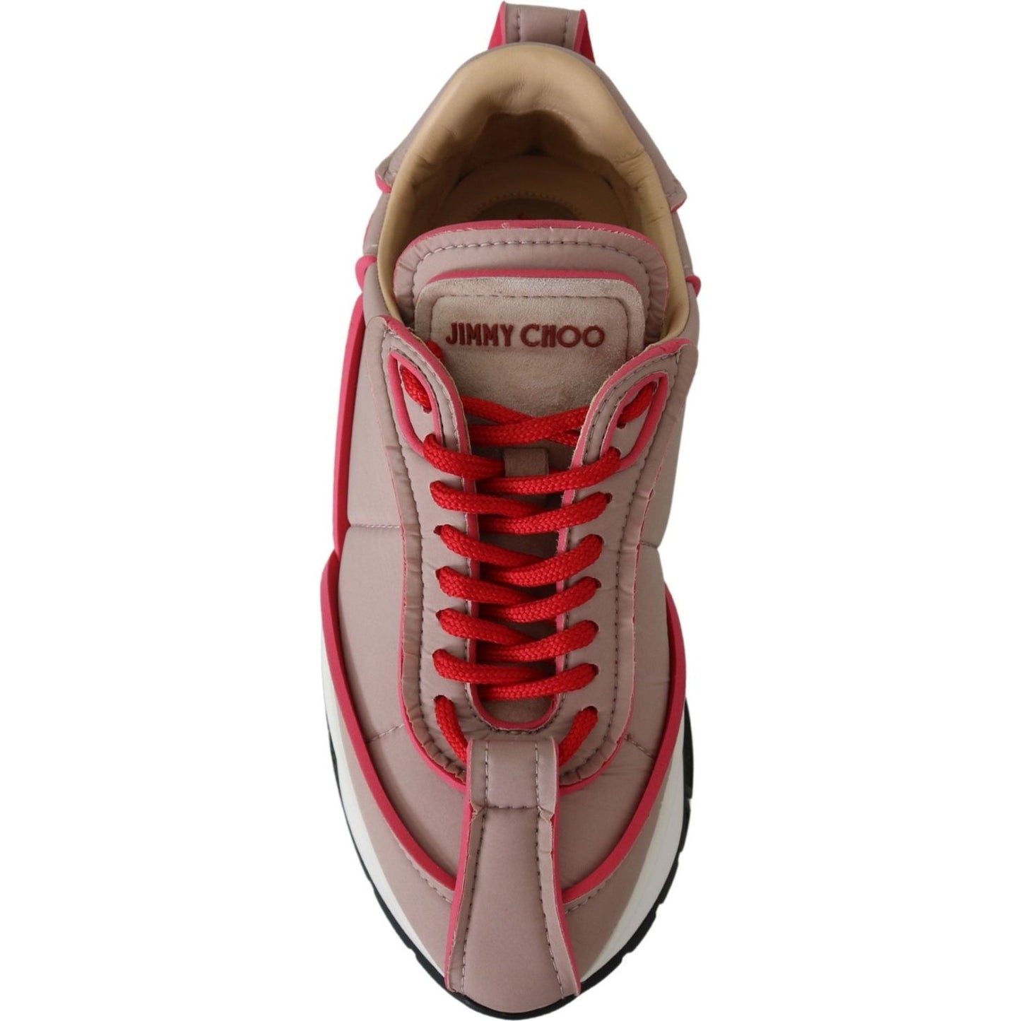 Jimmy Choo Ballet Pink Chic Padded Sneakers Jimmy Choo Dim Gray