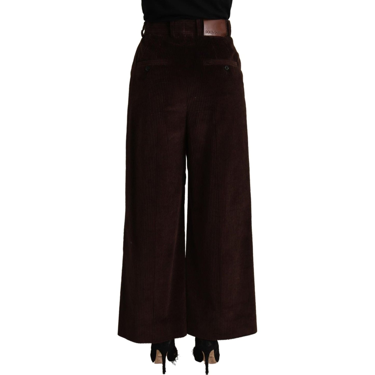 Dolce & Gabbana Elegant High-Waisted Wide Leg Pants Dolce & Gabbana Black