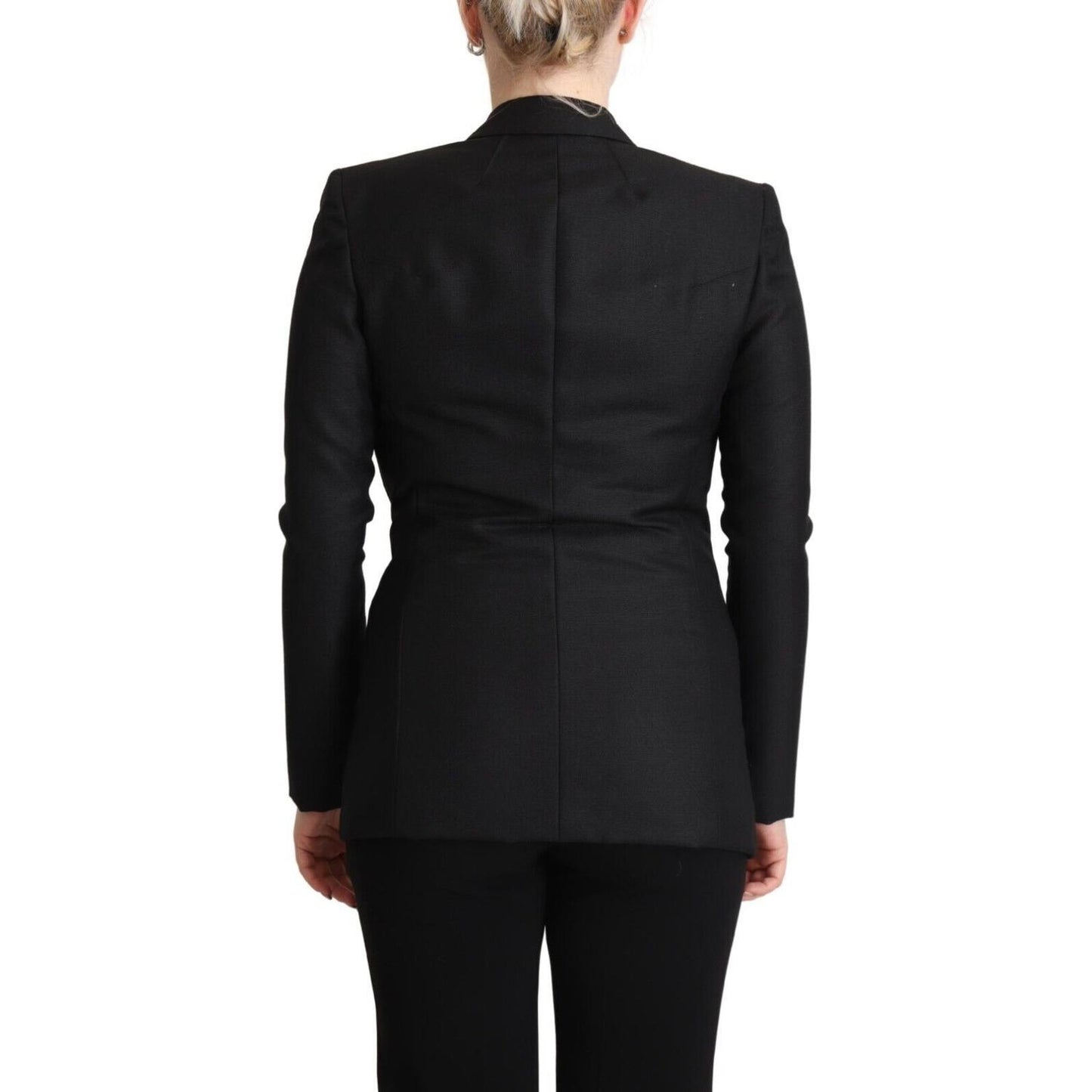 Costume National Elegant Black Double-Breasted Blazer Costume National Black