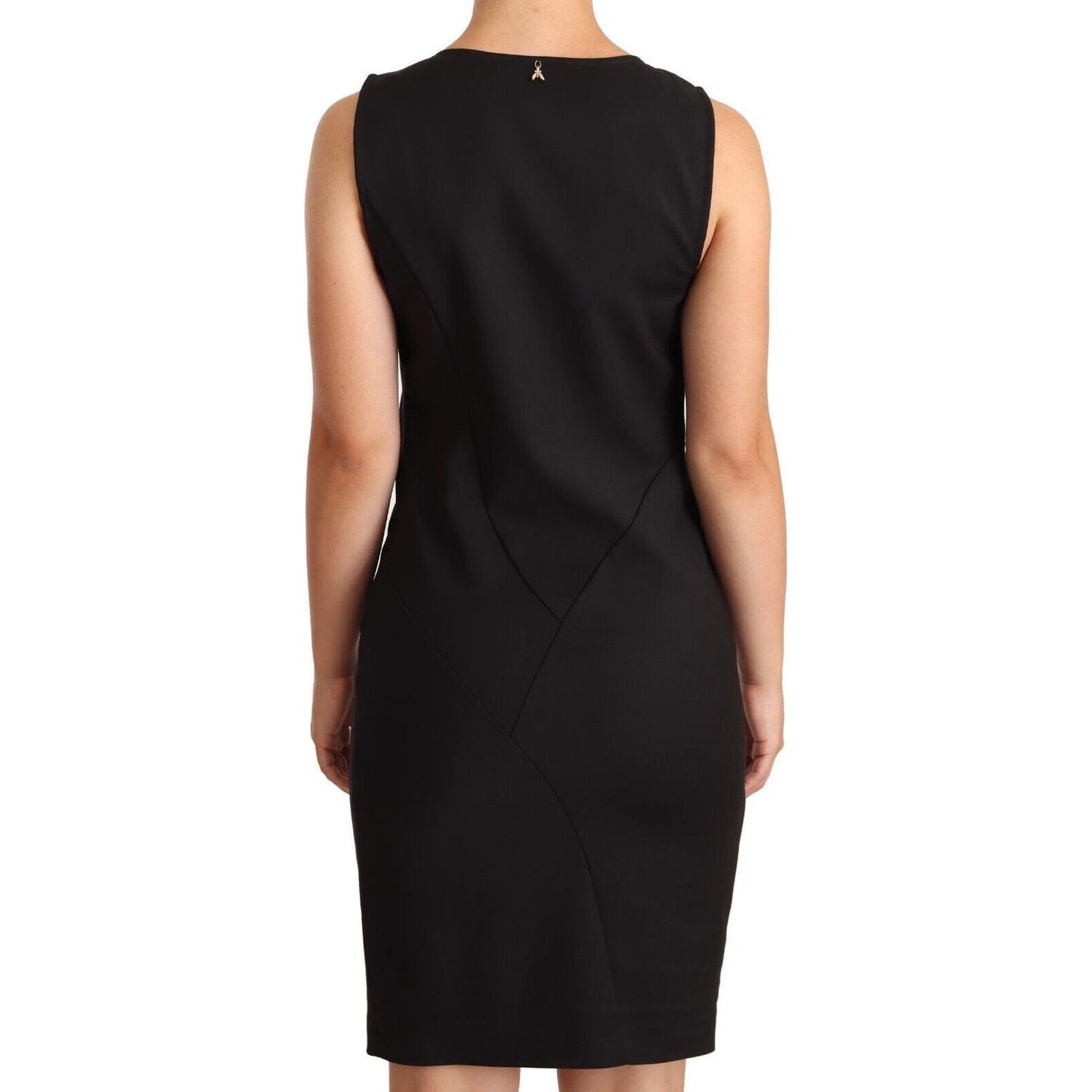 Patrizia Pepe Elegant Sleeveless Sheath Knee Dress Patrizia Pepe Tan
