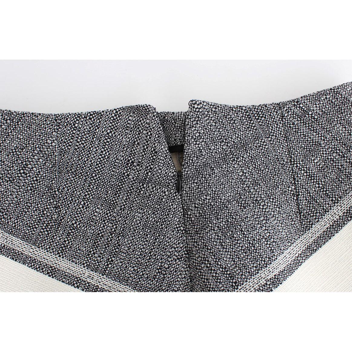 Sachin & Babi Elegant Leather Liza Skirt in Black and Gray Sachin & Babi Light Gray