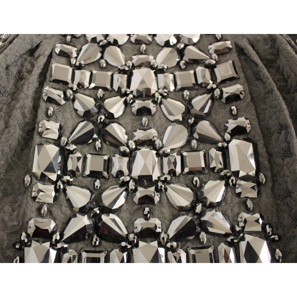 Dolce & Gabbana Black Crystal Embellished Masterpiece Skirt Dolce & Gabbana Dark Slate Gray