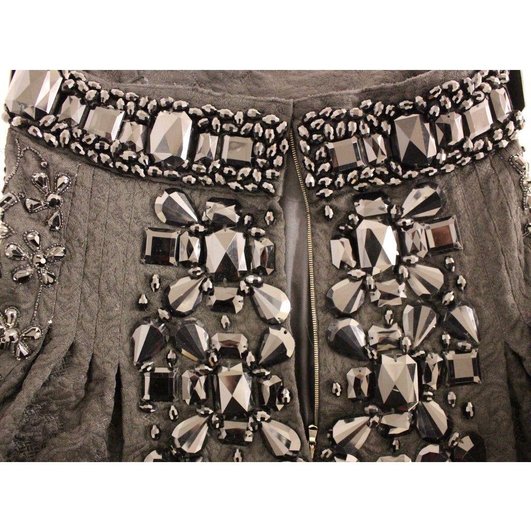 Dolce & Gabbana Black Crystal Embellished Masterpiece Skirt Dolce & Gabbana Dark Slate Gray