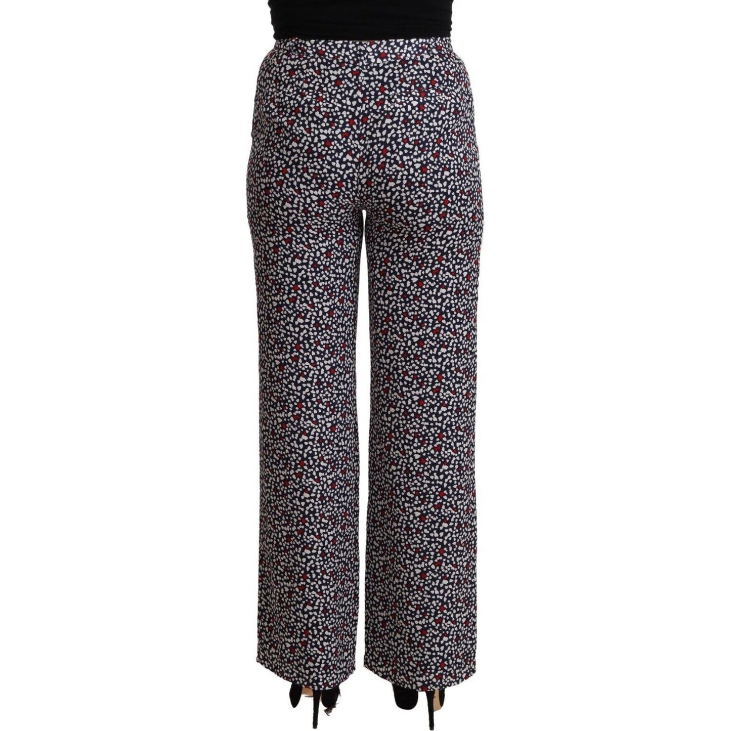 Michael Kors Elegant High Waist Straight Black Trousers Michael Kors Dark Slate Gray