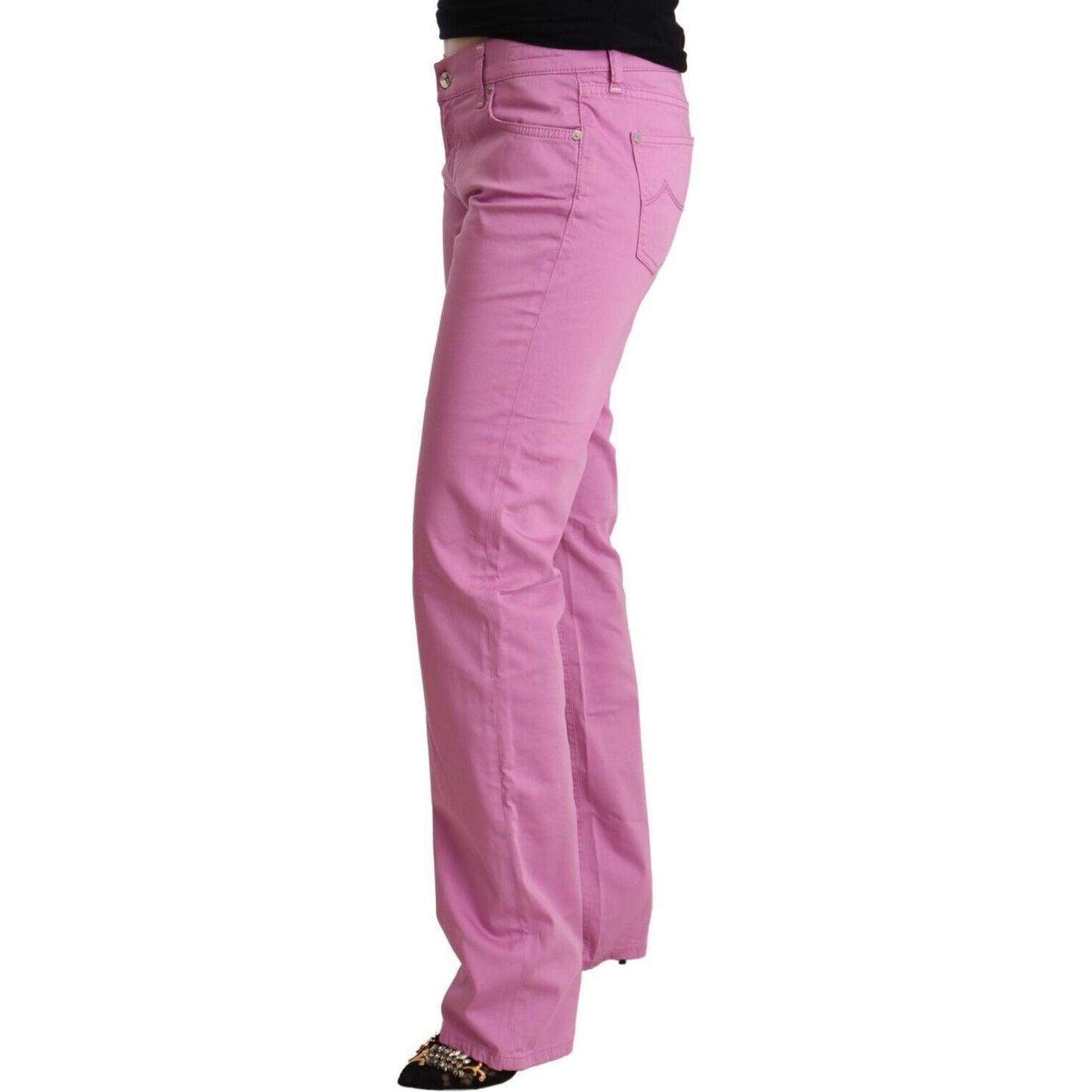 Jacob Cohen Elegant Tapered Pink Denim Jeans Jacob Cohen Rosy Brown
