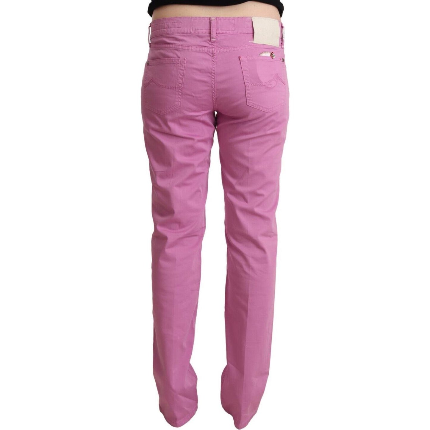 Jacob Cohen Elegant Tapered Pink Denim Jeans Jacob Cohen Rosy Brown